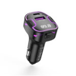 XO BCC12 Intelligent Bluetooth MP3+5V3.1A Car Charged Atmosphere Light - imagine 3