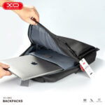 XO CB02 17″ Computer Shoulder Bag Black (Side USB Port, Quick Charge) - imagine 3
