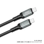 XO NB-Q264B Type-c to Type-c 240W High Power Data Cable 2m - imagine 3