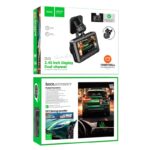 HOCO DV3 Driving recorder with display(dual-channel) - imagine 3