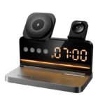 Hoco DWQ03 4-in-1 wireless charger with alarm clock