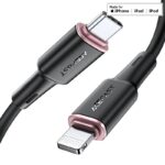 ACEFAST C2-01 USB-C to Lightning zinc alloy silicone charging data cable
