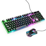 HOCO GM11 Terrific glowing gaming keyboard and mouse set(russian version)