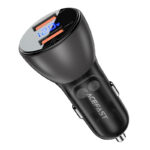 ACEFAST B7 metal car charger 45W (USB-A + USB-A) with digital display