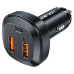 ACEFAST B9 66W(2USB-A+USB-C) three port metal car charger