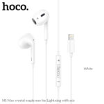 Hoco M1 Max crystal earphones for iPhone with mic - imagine 2