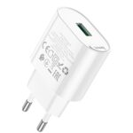 HOCO C109A Fighter single port QC3.0 charger(EU)+set cable