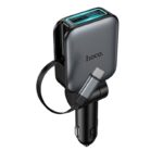 Hoco Z67 Triunfar PD60W(1C1A)+Type-C car charger with telescopic cable