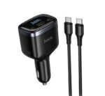 Hoco Z70 Speed PD93W(2C1A)car charger with TFT display - imagine 2