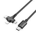 HOCO X77 Jewel 3-in-1 charging cable Type-C to iP/Micro/Type-C