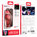 HOCO Unbounded series 3D curved surface anti-spy tempered glass iPhone15 Pro Max(A37 Plus) - imagine 3