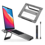 Wiwu 2 in1 laptop stand & Hub A821CH - imagine 6