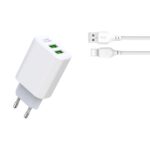 XO L85C EU double USB 2.4A Charger +set cable — изображение 6