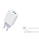 XO L85C EU double USB 2.4A Charger +set cable — изображение 7