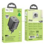 HOCO N42 Elogiado dual-port PD45W(2C) charger(EU) - imagine 3