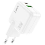 HOCO C111A Lucky dual-port PD30W+QC3.0 charger(EU)+set cable — изображение 3