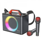 HOCO BS57 Jenny dual mic wireless karaoke Bluetooth speaker — изображение 2