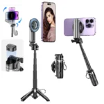 XO SS22 4-in-1 Magnetic Multi-function Mini Bluetooth Selfie Stick/Photo Booster — изображение 2