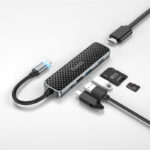 HOCO HB24 Easy display Type-C multifunction adapter(HDMI+USB3.0+USB2.0+SD+TF+PD) - imagine 3
