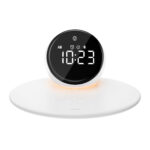 Wiwu Wi-W017 Wireless charger& Clock& Bluetooth speaker - imagine 3