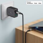 ACEFAST C6-01 USB-C to Lightning zinc alloy digital display braided charging data cable - imagine 2