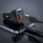 ACEFAST B9 66W(2USB-A+USB-C) three port metal car charger - imagine 2