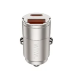 Wiwu Nano Series 30W Fast Car Charger Wi-QC028 USC-A+USB-C - imagine 3