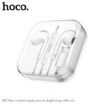 Hoco M1 Max crystal earphones for iPhone with mic - imagine 3