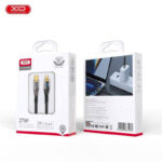 XO NB-Q223A Transparent Gold Plated Series Type-c to Lightning 27W Braided Data Cable - imagine 2