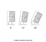 XO MF82 Desktop USB Dual Blade Fan — изображение 3