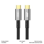 XO GB020 USB3.2 Transfer 20G / 4K@60HZ+Charge 100W Data Cable 1M