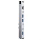 XO HUB017 type-c 9-in-1 Magnetic Metal Docking Station (Type-c to USB3.0*3+HDMI*2+PD*2+RJ45+TYPE-C Power Supply) - imagine 2