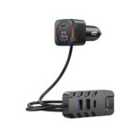XO BCC13 semi transparent intelligent Bluetooth MP3+expansion rear row plug 5V3.1V with ambient light — изображение 2