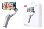 XO SS17 Anti Shake Intelligent Face Clap Hand Holding Pan Tilt Three Axis Self Shooting Rod - imagine 3