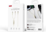 XO NB-Q262 Type-c to ip (27W)+Type-c (60W) 1 to 2 True Silicone Data Cable 1.2m metre - imagine 4