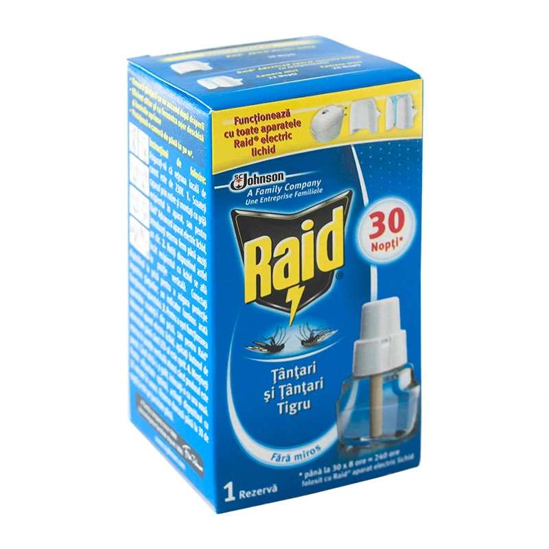 Lichid RAID impotriva tintarilor, lichida, rezerva, 30 nopti, 21 ml