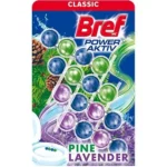 BREF Power Active bloc pentru WC Pine, Lavender, 50 gr, 4 buc