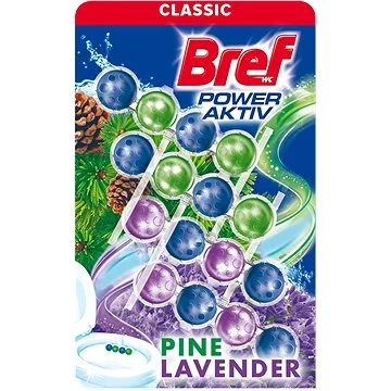 BREF Power Active bloc pentru WC Pine, Lavender, 50 gr, 4 buc