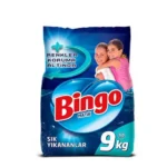 Detergent pudră uscat BINGO, pentru rufe albe și colorate, pentru spălare automată, 9 kg