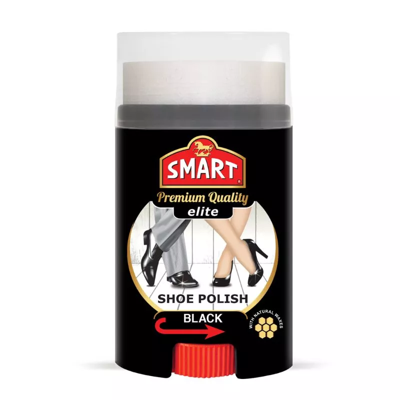 Cream shine SMART ELITE pentru pantofi, negru, 60 ml