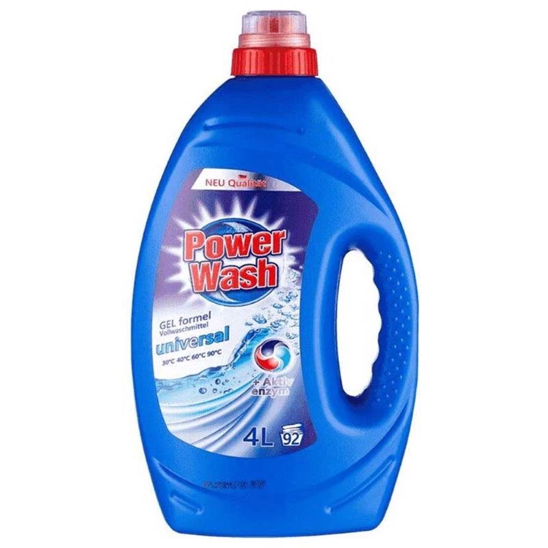 Gel de rufe POWER WASH, lichid, universal, 4 l
