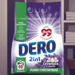 Detergent pudră uscat DERO Automat 2in1 Levantica si Iasomie, 40 spalari, 3 kg