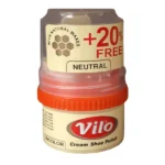 Vopsea-luciu cu ceara VILO in borcan cu bureta, neutru, 60 ml