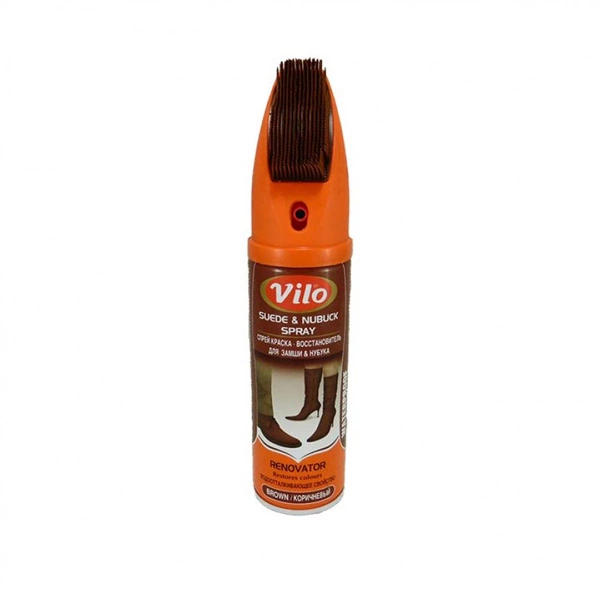 Spray aerosol VILO pentru piele intoarsa, nubuc si velur, cafeniu, 200 ml