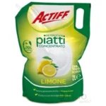 Detergent lichid concentrat pentru vase ACTIFF, lemon, rezerva, 2 l