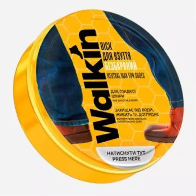 Ceara WALKIN pentru pantofi din piele neteda, incolor, 75 ml