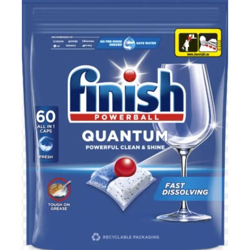 Tablete pentru masina de spalat vase FINISH Quantum, 60 buc