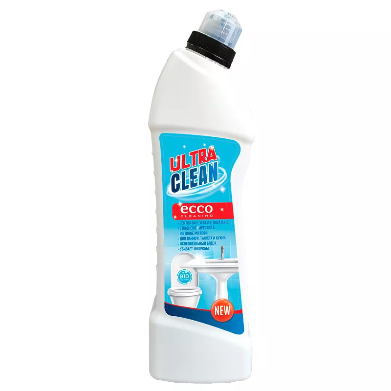 Solutia universala ULTRA CLEAN, pentru baie, toaleta si bucatarie, 750 ml
