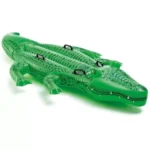Pluta-saltea gonflabila INTEX Crocodil gigant cu manere, pana la 80 kg, 3+, 203 x 114 x 25 cm - imagine 2