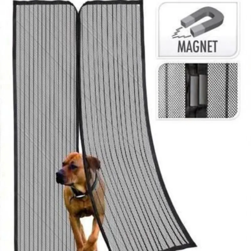 Plasa-draperie contra insectelor ProGarden, 9 magnete, 2 modele, 50 x 220 cm, 2 buc